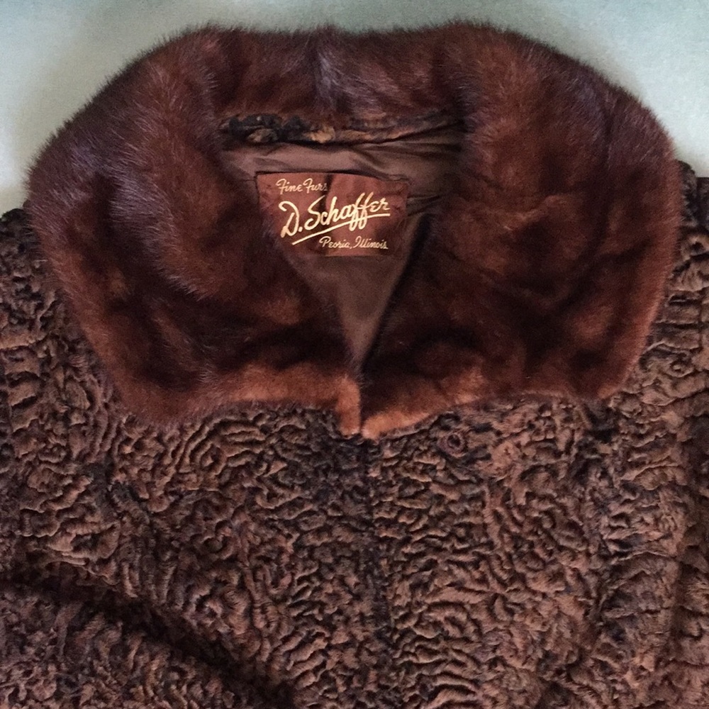 Vintage Schiaparelli Persian Lamb Mink Jacket - Picture 5 of 12